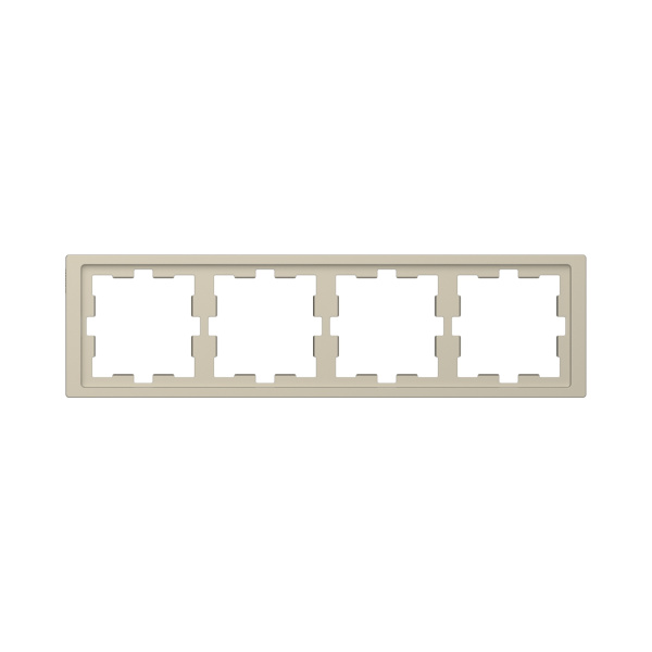 Рамка MERTEN MTN4040-6533 D-Life 4 постовая сахара