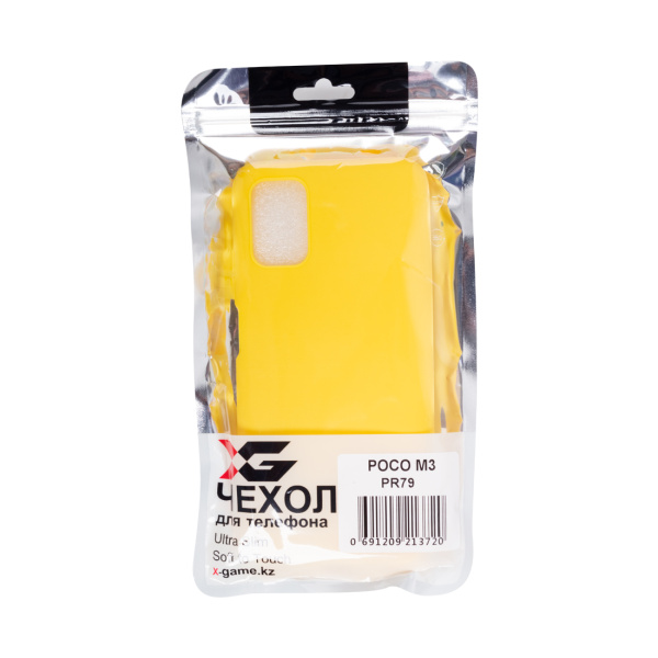 Чехол для телефона X-Game XG-PR79 для POCO M3 TPU Жёлтый в интернет магазине Stels.kz