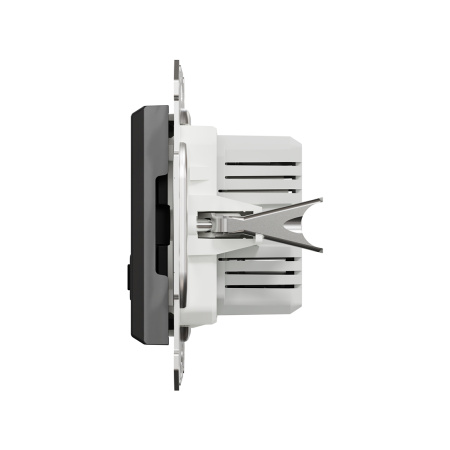 Розетка USB SE EPH2700371 Asfora A+С механизм антрацит в интернет магазине Stels.kz