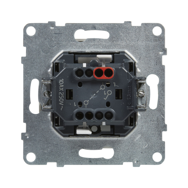 Выключатель одноклавишный Suno 10А 250В безвинт.зажим Белый в интернет магазине Stels.kz