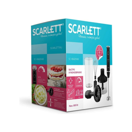 Купить не дорого Погружной блендер Scarlett SC-HB42M49 в интернет магазине Stels.kz Погружной блендер Scarlett SC-HB42M49 в интернет магазине Stels.kz