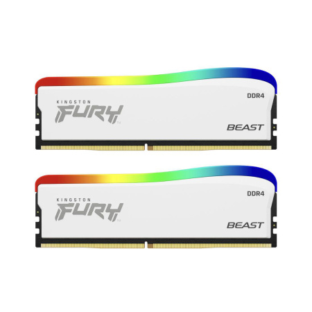 Комплект модулей памяти Kingston FURY Beast RGB KF432C16BWAK2/16 DDR4 16GB (Kit 2x8GB) 3200MHz в интернет магазине Stels.kz