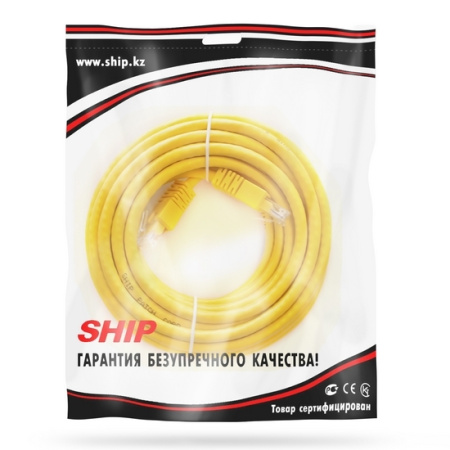 Патч Корд SHIP Cat.6 UTP LSZH RJ-45 7.5 м S6025YL0750-P в интернет магазине Stels.kz