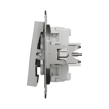 Выключатель трехклавишный SE EPH2100161 Asfora 10AX мех.винтовой алюминий в интернет магазине Stels.kz