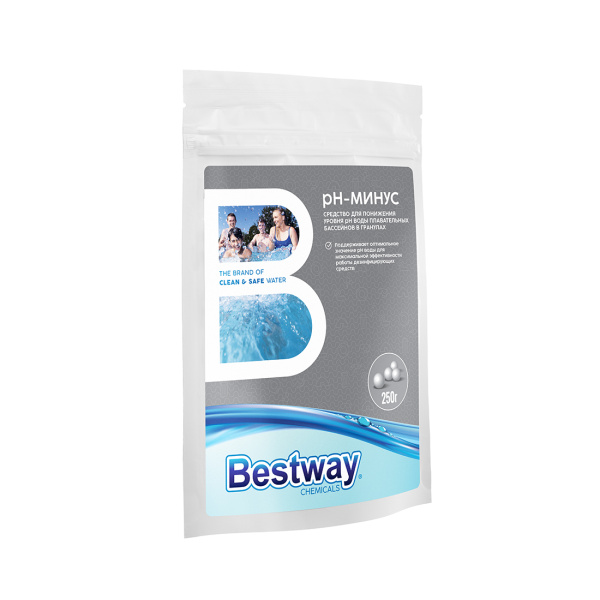 Химия для бассейна Bestway Chemicals pH-минус гранулы 250гр. B1909213 в интернет магазине Stels.kz