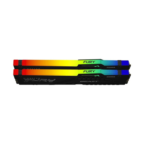 Комплект модулей памяти Kingston FURY Beast RGB KF560C36BBE2AK2-32 DDR5 32GB (Kit 2x16GB) 6000MHz в интернет магазине Stels.kz