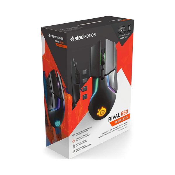 Купить не дорого Компьютерная мышь Steelseries Rival 650 Wireless в интернет магазине Stels.kz Компьютерная мышь Steelseries Rival 650 Wireless в интернет магазине Stels.kz