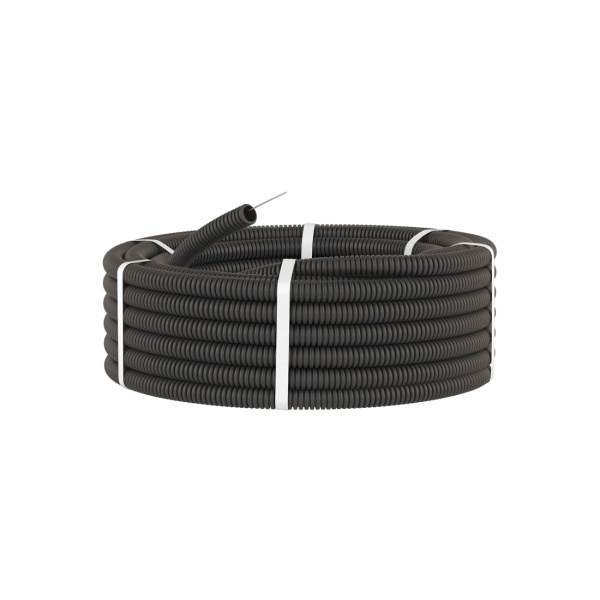 Труба ПВХ гибкая гофрированная DKC 91920B 20мм черный в интернет магазине Stels.kz