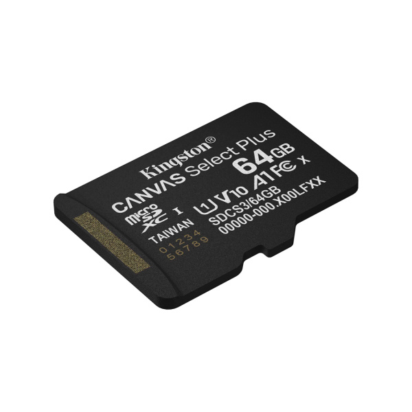 Купить не дорого Карта памяти Kingston SDCS3/64GBSP Canvas Select Plus A1 U1 V10 64GB в интернет магазине Stels.kz Карта памяти Kingston SDCS3/64GBSP Canvas Select Plus A1 U1 V10 64GB в интернет магазине Stels.kz