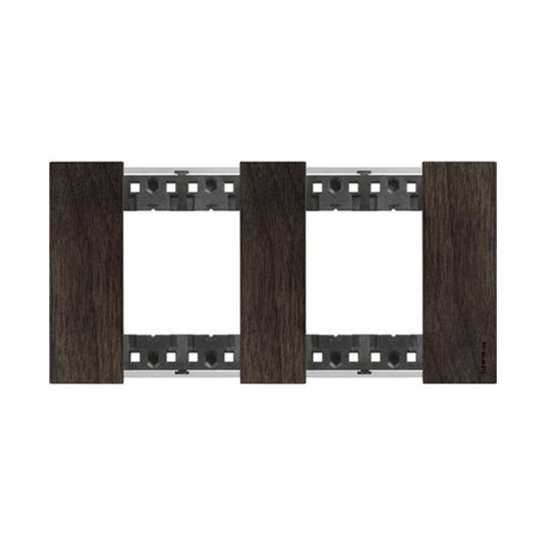 Рамка декоративная Bticino KA4802M2LG Living Now 2 поста (2+2 модуля) "Орех"