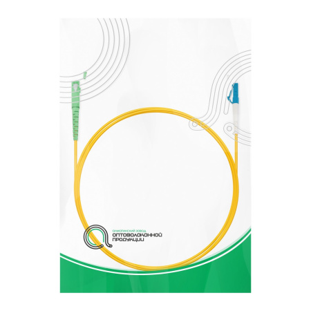 Патч корд Оптоволоконный SC/APC-LC/UPC SM 9/125 Simplex 3.0мм 1 м в интернет магазине Stels.kz