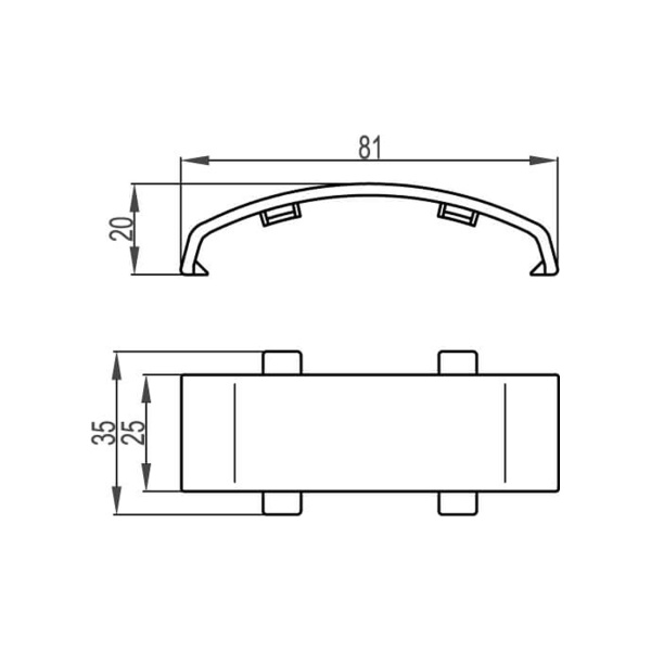 Соединение DKC 05913 для напольного канала 75х17 мм в интернет магазине Stels.kz