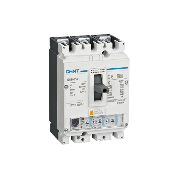 Автоматический выключатель CHINT NM8N-630S EN 3P 630А 50кА с электронным расцепителем