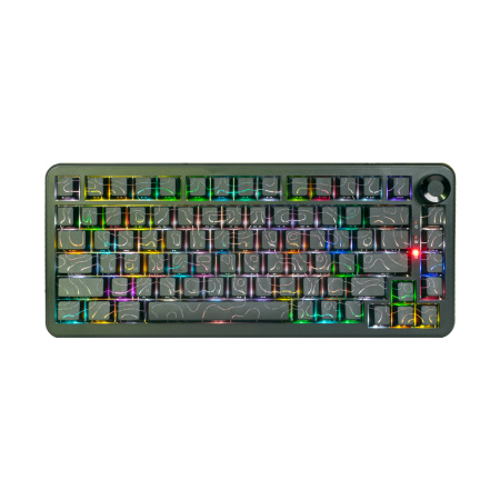 Клавиатура Ajazz AK820 Max Ultra Magnetic Powder Switch Black в интернет магазине Stels.kz