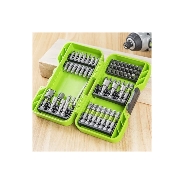 Набор бит торцевых головок и адаптеров в кейсе Greenworks 70 шт в интернет магазине Stels.kz
