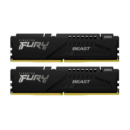 Комплект модулей памяти Kingston FURY Beast KF552C40BBK2-16 DDR5 16GB (Kit 2x8GB) 5200MHz в интернет магазине Stels.kz