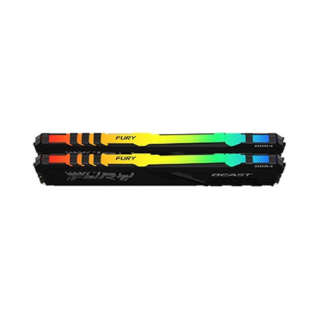 Комплект модулей памяти Kingston FURY Beast RGB KF436C17BBAK2/16 DDR4 16GB (Kit 2x8GB) 3600MHz в интернет магазине Stels.kz