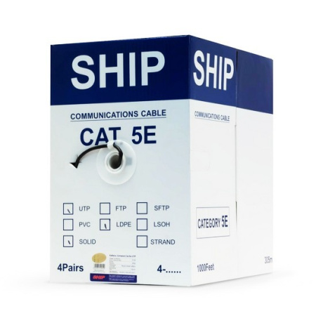 Кабель сетевой SHIP D106-VS Cat.5e UTP 30В PE в интернет магазине Stels.kz