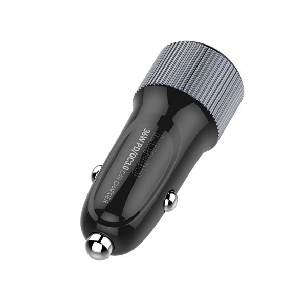 Автомобильное зарядное устройство LDNIO C510Q 2*USB(A,C) Lightning Чёрный Автомобильное зарядное устройство LDNIO C510Q 2*USB(A,C) Lightning Чёрный