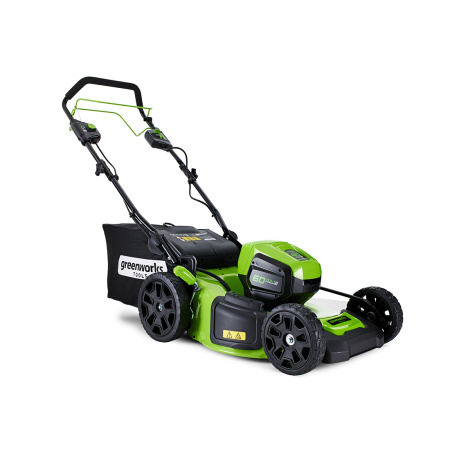 Газонокосилка аккумуляторная Greenworks 2502907UB 60V 46 см самоходная бесщеточная c 1хАКБ 4Ач и ЗУ в интернет магазине Stels.kz