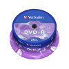 Диск DVD+R Verbatim (43500) 4.7GB 25штук Незаписанный в интернет магазине Stels.kz