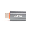 Переходник LDNIO LC140 USB A на USB Type-C Адаптер Серый в интернет магазине Stels.kz