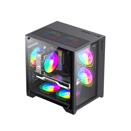 Компьютерный корпус Gamemax Infinity Mini 7 ARGB Fans + Controller Black без Б/П в интернет магазине Stels.kz
