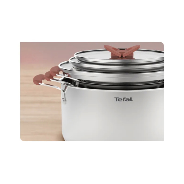 Купить не дорого Набор посуды Tefal Opti'space SS G720SD74 13 предметов в интернет магазине Stels.kz Набор посуды Tefal Opti'space SS G720SD74 13 предметов в интернет магазине Stels.kz