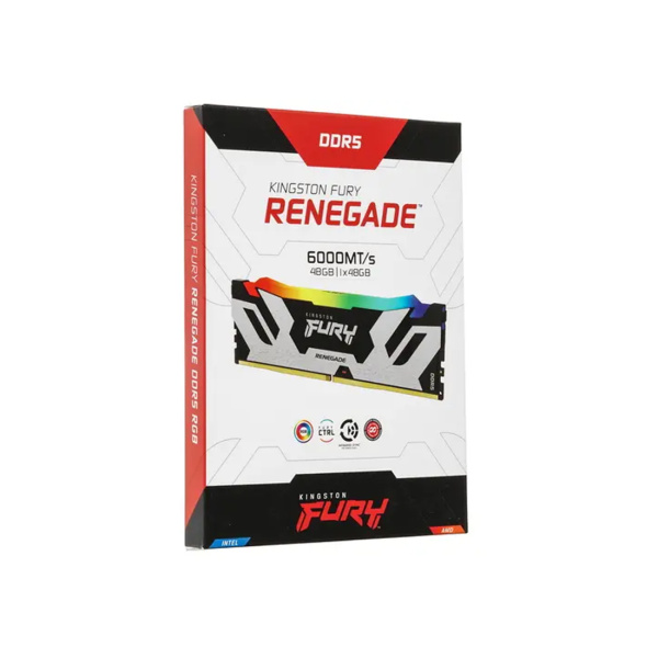 Купить не дорого Модуль памяти Kingston FURY Renegade RGB XMP KF560C32RSA-48 DDR5 48GB 6000MHz в интернет магазине Stels.kz Модуль памяти Kingston FURY Renegade RGB XMP KF560C32RSA-48 DDR5 48GB 6000MHz в интернет магазине Stels.kz