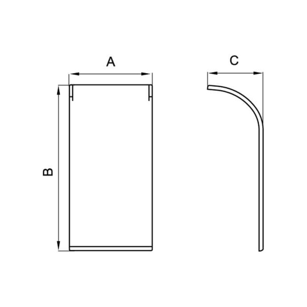 Накладка на стык профиля DKC 09509 90х50 мм в интернет магазине Stels.kz