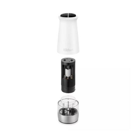 Электрическая мельница для соли и перца Kitfort КТ-6013-2 белый в интернет магазине Stels.kz