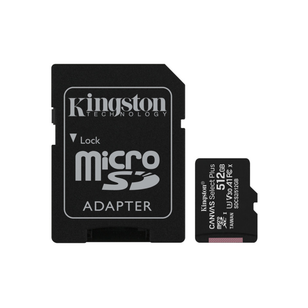 Карта памяти Kingston SDCS2/512GB Class 10 512GB + адаптер Карта памяти Kingston SDCS2/512GB Class 10 512GB + адаптер
