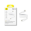 Интерфейсный кабель Baseus Foamed Silicone Pro Magnetic USB-C to USB-C 100W White 1m (E0426D01) в интернет магазине Stels.kz