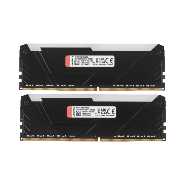 Купить не дорого Комплект модулей памяти Kingston FURY Beast RGB KF432C16BB12AK2/32WP DDR4 32GB (Kit 2x16GB) 3200MHz в интернет магазине Stels.kz Комплект модулей памяти Kingston FURY Beast RGB KF432C16BB12AK2/32WP DDR4 32GB (Kit 2x16GB) 3200MHz в интернет магазине Stels.kz