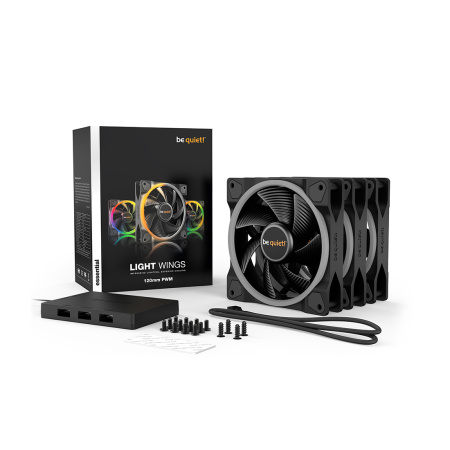 Вентилятор для компьютерного корпуса Bequiet! Light Wings 120mm PWM ARGB Triple Pack в интернет магазине Stels.kz