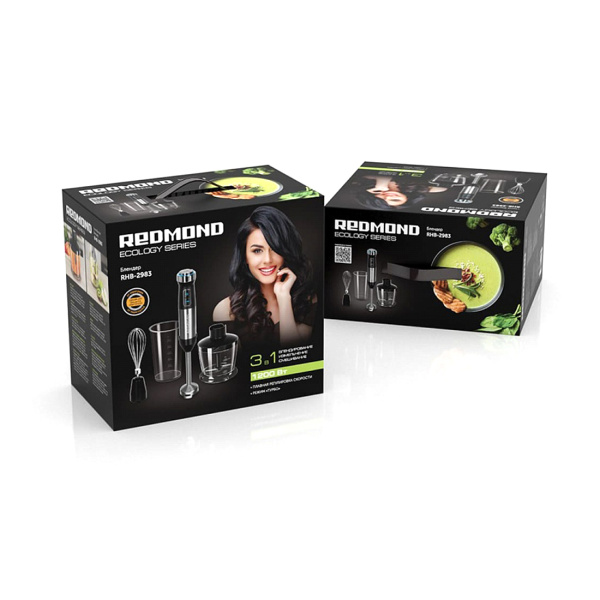 Купить не дорого Погружной блендер Redmond RHB-2983 Черный в интернет магазине Stels.kz Погружной блендер Redmond RHB-2983 Черный в интернет магазине Stels.kz