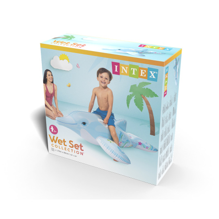 Надувная игрушка Intex 58535NP в форме дельфина для плавания в интернет магазине Stels.kz