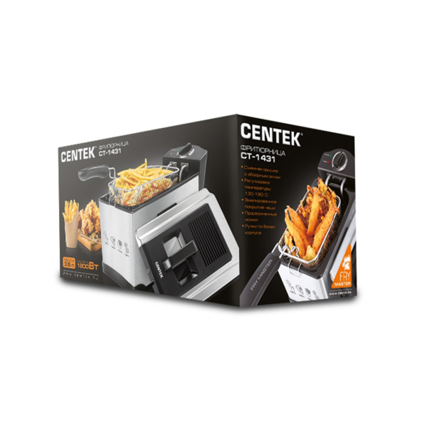 Купить не дорого Фритюрница Centek CT-1431 в интернет магазине Stels.kz Фритюрница Centek CT-1431 в интернет магазине Stels.kz