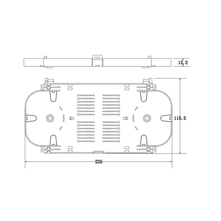 Сплайс кассета, А-Оптик , АО-8022, Серый в интернет магазине Stels.kz