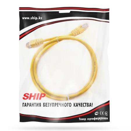 Патч Корд SHIP Cat.6 FTP LSZH RJ-45 1 м S7025YL0100-P в интернет магазине Stels.kz