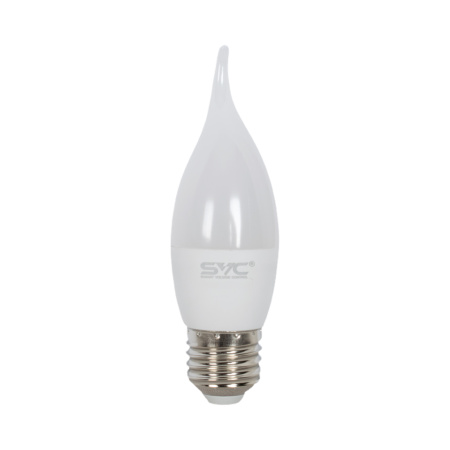 Лампа светодиодная SVC LED CB35-7W-E27-6500K Свеча на ветру Холодный