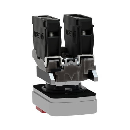 Кнопка двойная SE XB4BW73731M5 с маркировкой 22мм + LED в интернет магазине Stels.kz