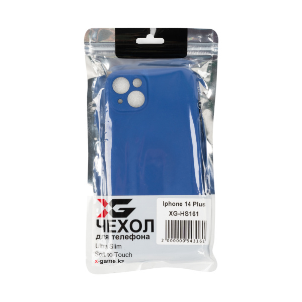 Чехол для телефона XG XG-HS161 для Iphone14 Plus Силиконовый Темно-синий в интернет магазине Stels.kz