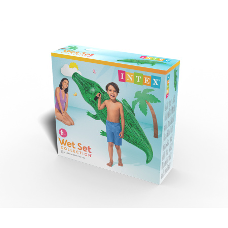 Надувная игрушка Intex 58546NP в форме крокодила для плавания в интернет магазине Stels.kz