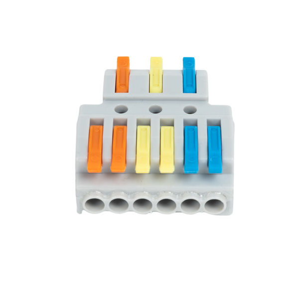 Клемма Deluxe 222-436 (0,08-4,0мм 32А) 3 конт.группы 1 ввод 2 вывода в интернет магазине Stels.kz