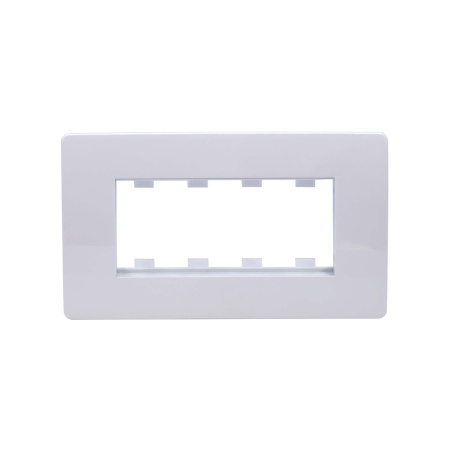 Каркас в сборе с рамкой под 4 модуля VIVA DKC 10245 белая в интернет магазине Stels.kz