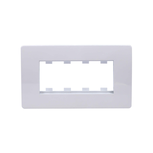 Каркас в сборе с рамкой под 4 модуля VIVA DKC 10245 белая в интернет магазине Stels.kz