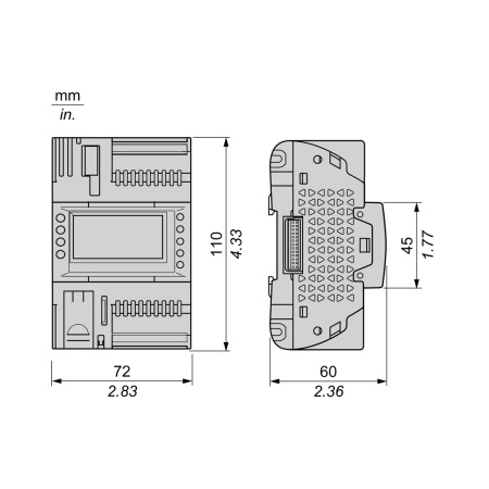 ПЛК М172 SE TM172PDG18R M172 дисплей 18 I/O ETH 2 MODBUS в интернет магазине Stels.kz