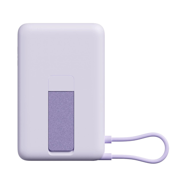 Портативный внешний аккумулятор Xiaomi Magnetic Power Bank 10000 with Built-in Stand Purple в интернет магазине Stels.kz