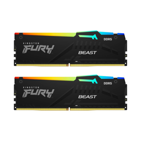 Комплект модулей памяти Kingston FURY Beast KF548C38BBAK2-16 DDR5 16GB (Kit 2x8GB) 4800MHz в интернет магазине Stels.kz